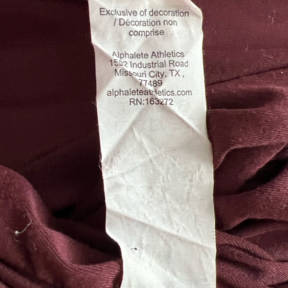 Alphalete Allure Dress Square Neck Open Twisted Back in Wine - Picture 6 of 7